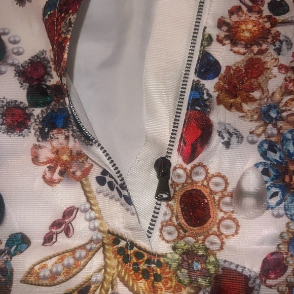 Bella Barnett NWT Gio Diamante Mini Dress Colorful Gemstones XS-needs New Zipper - Picture 8 of 8